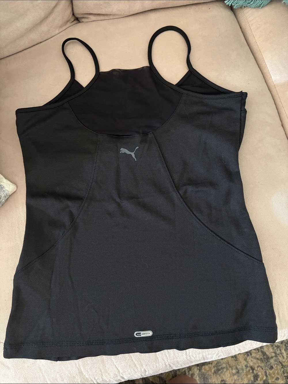 Puma Black Women's Slim Fit Strappy Tank